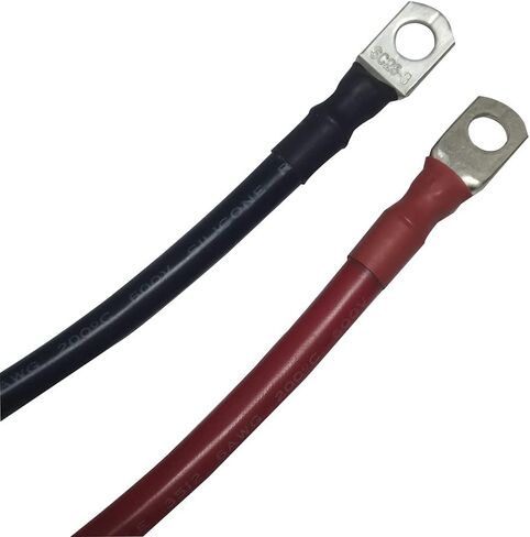 كابل عاكس للبطارية مقاس 6 AWG مع عروات كابل 5/16 بطول 3 أقدام (1 قدم) in Kuwait