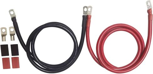 6 AWG Gauge Battery Inverter Cable With 5/16 Cable lugs 3ft (1ft) in Saudi Arabia