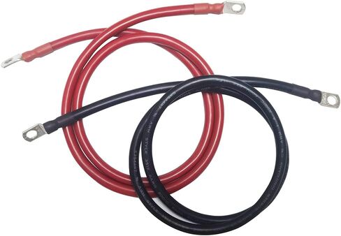 6 AWG Gauge Battery Inverter Cable With 5/16 Cable lugs 3ft (1ft) in Saudi Arabia
