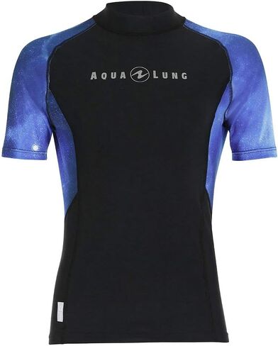 واقي الطفح الجلدي Galaxy Rash Guard للرجال بأكمام قصيرة من Aqua Lung in Saudi Arabia