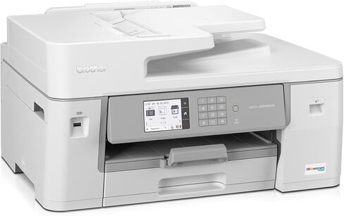 طابعة Brother MFC-J6555DW INKvestment Tank الملونة النافثة للحبر الكل في واحد مع ما يصل إلى عام واحد من الحبر الموجود في الصندوق 1 و11 بوصة × 17 بوصة وقدرات الطباعة والنسخ والمسح الضوئي والفاكس in Saudi Arabia