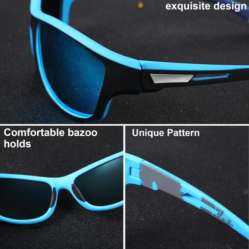 4 Pieces Polarized Sports Sunglasses for Men Driving Cycling Fishing Sun Glasses Men Sports with UV Protection in Saudi Arabia