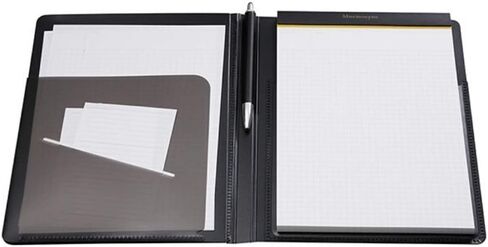 Maruman Mnemosyne Notepad & Holder with 5 Pockets A5 Black HN188FA and 1 Refillable Hardcover A5 Grid Notepad N188A - Value Set in Saudi Arabia