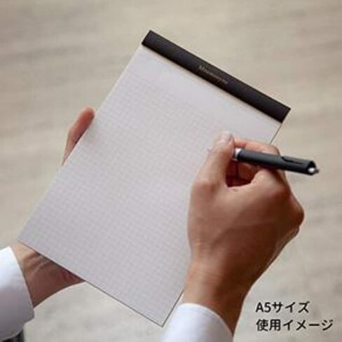 Maruman Mnemosyne Notepad & Holder with 5 Pockets A5 Black HN188FA and 1 Refillable Hardcover A5 Grid Notepad N188A - Value Set in Saudi Arabia