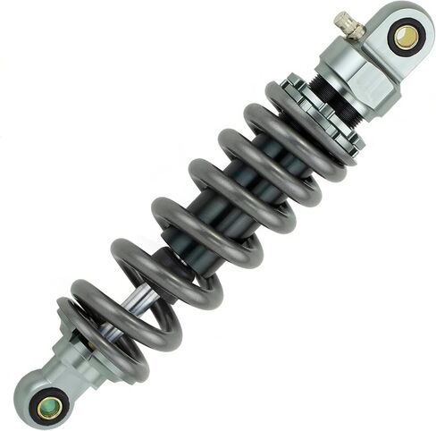 Rear Suspension Shock 280mm Rear Shock Damper Suspension Spring Compatible with Dirt Pit Bike ATV Rear Shock Absorber Spring (Black+Silver) in Kuwait