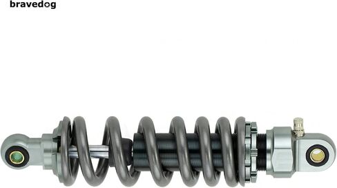 Rear Suspension Shock 280mm Rear Shock Damper Suspension Spring Compatible with Dirt Pit Bike ATV Rear Shock Absorber Spring (Black+Silver) in Kuwait