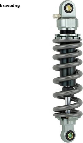 Rear Suspension Shock 280mm Rear Shock Damper Suspension Spring Compatible with Dirt Pit Bike ATV Rear Shock Absorber Spring (Black+Silver) in Kuwait