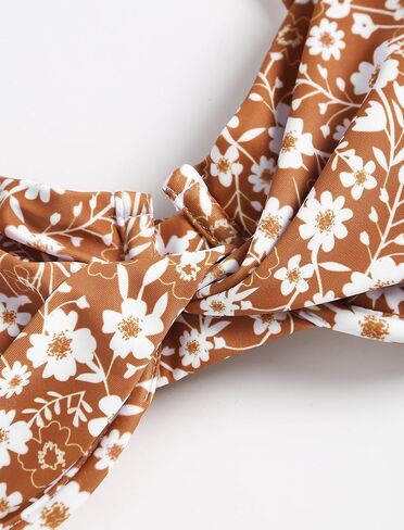 ZAFUL المرأة تويست الجبهة بيكيني مجموعات Underwire التعادل الخلفي بيكيني عالية مخصر قطعتين ملابس السباحة in Kuwait
