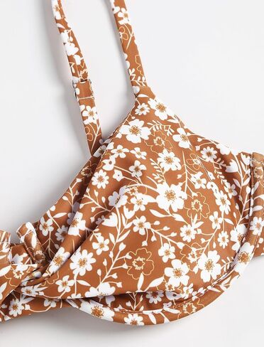 ZAFUL المرأة تويست الجبهة بيكيني مجموعات Underwire التعادل الخلفي بيكيني عالية مخصر قطعتين ملابس السباحة in Kuwait