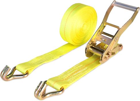 حزام ربط بسقاطة 2 بوصة × 27 قدمًا، أشرطة شديدة التحمل - WLL: 3,333 رطل - BS: 10,000 رطل - بضائع ثابتة (عبوتان) in Kuwait