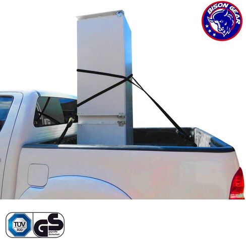 أشرطة ربط السقاطة بطول 20 قدمًا، 4 عبوات من Bison Gear® مقاومة للأشعة فوق البنفسجية بوزن 2200 رطل، أشرطة شحن شديدة التحمل مع مقابض مطاطية مريحة وخطافات عميقة S - معتمدة بمعايير السلامة (أسود) in Kuwait