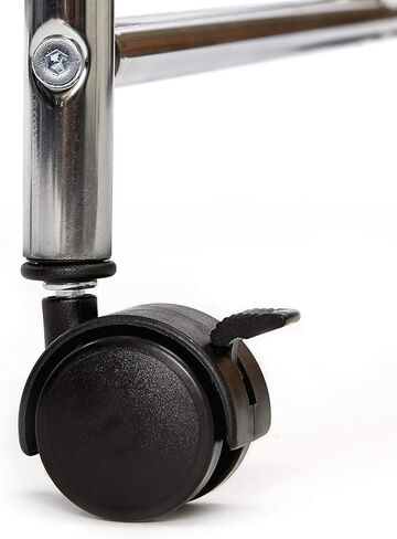 عربة تخزين لتنظيم الأدوات المساعدة من إشبيلية كلاسيكس للمكتب المنزلي والمدرسة والفصول الدراسية ودفتر القصاصات والهوايات والحرف اليدوية و15 درجًا باللون الأسود in Kuwait