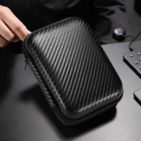 حقيبة حمل للسفر من مادة EVA صلبة من Facmogu لجهاز IK Multimedia iRig HD 2 واجهة جيتار رقمية، حقيبة تخزين صلبة واقية للسفر لكابل USB، حقيبة صغيرة محمولة ومتعددة الاستخدامات لتنظيم السفر in Saudi Arabia