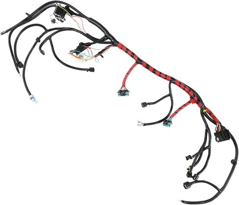 X AUTOHAUX 1 مجموعة أسلاك المحرك لفورد F250 F350 F450 F550 01-03 يستبدل رقم F81Z12B637FA أسود in Saudi Arabia