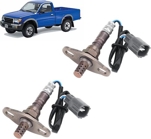 2 قطعة مستشعر الأكسجين 234-4162، مستشعر O2 المنبع المصب متوافق مع Toyota 4Runner T100 Tacoma Tundra Sequoia 1995-2004، الجزء رقم: 234-4161 234-4153 234-4154. in Kuwait