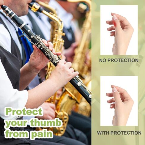 5 Pcs Clarinet Thumb Rest Cushion Silicone Clarinet Oboe Thumb Rest Cushion Thumb Protector Bass Clarinet For Clarinets Oboes Beginners Professionals in Saudi Arabia