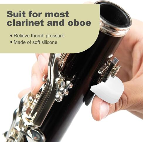 5 Pcs Clarinet Thumb Rest Cushion Silicone Clarinet Oboe Thumb Rest Cushion Thumb Protector Bass Clarinet For Clarinets Oboes Beginners Professionals in Saudi Arabia