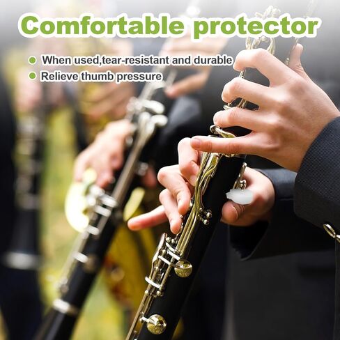 5 Pcs Clarinet Thumb Rest Cushion Silicone Clarinet Oboe Thumb Rest Cushion Thumb Protector Bass Clarinet For Clarinets Oboes Beginners Professionals in Saudi Arabia