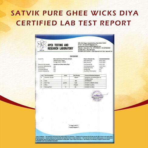 SATVIK 50 Pc Pure Cow Ghee Wicks for Pooja 60 Min Burning Time Home Mandir Nitya Pujan Readymade Ghee Jyot Ghee Diya Indian Housewarming Return Gift Items Puja Accessories Diwali Diya Cotton Wicks in Saudi Arabia