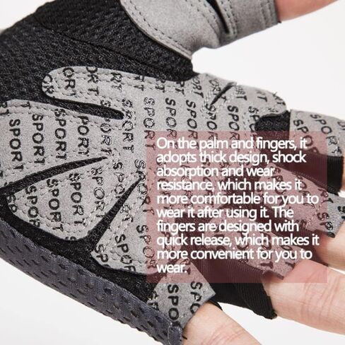 Workout Gloves,Weight Lifting Fingerless Gym Exercise Gloves,Men's and Women's Anti-calluses Must-Have Fitness Gloves, Lightweight and Breathable in Saudi Arabia
