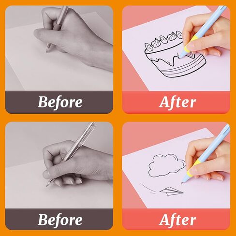 30 قطعة من مقابض أقلام الرصاص للكتابة اليدوية للأطفال، حامل أقلام TACYKIBD للأطفال، أداة تصحيح وضعية قبضة اليد للأطفال الصغار في مرحلة ما قبل المدرسة والأطفال لليسار أو اليمين (4 أنواع) in Kuwait