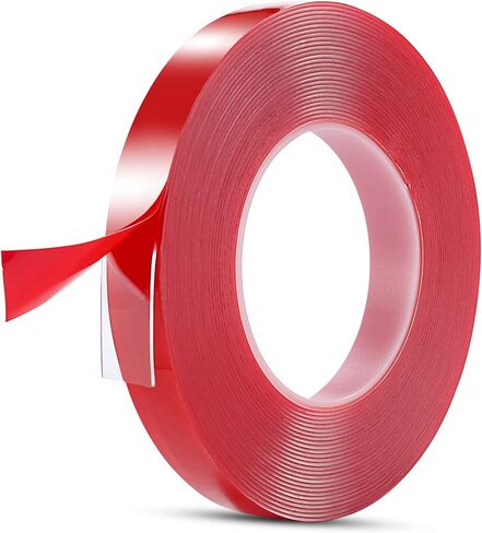 Gdrtwwh شريط مزدوج الجوانب عالي التحمل، شريط مزدوج الجوانب شريط تثبيت قوي للسيارة والدراجات النارية والمنزل وتركيب الصور على الحائط (3 لفات، 1/5 × 393 بوصة) in Kuwait