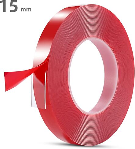 Gdrtwwh شريط مزدوج الجوانب عالي التحمل، شريط مزدوج الجوانب شريط تثبيت قوي للسيارة والدراجات النارية والمنزل وتركيب الصور على الحائط (3 لفات، 1/5 × 393 بوصة) in Kuwait