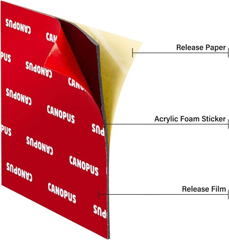 شريط CANOPUS مربع التثبيت مزدوج الجوانب، شريط لاصق من الفوم، صنع في الولايات المتحدة الأمريكية، 5952 لفة، 8 قطع 3 × 3 بوصة مربعة، مع قاطع صندوق (قطعة واحدة) واستبدال ماكينة الحلاقة (قطعتان) in Saudi Arabia
