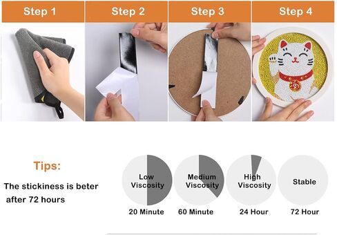 Heavy Duty Hook Loop Strips with Adhesive, 30 Pairs Strips with Double Sided Adhesive, Interlocking Tape Mounting Tape for Office Home (1 x 3.9 Inch ） in Saudi Arabia