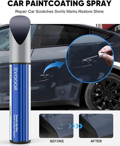 طلاء Tesla Touch Up - إصلاح الخدوش بنفسك مع اللون المطابق للطراز 3/Y/S/X (رمادي ستيلث (PN01)) in Saudi Arabia