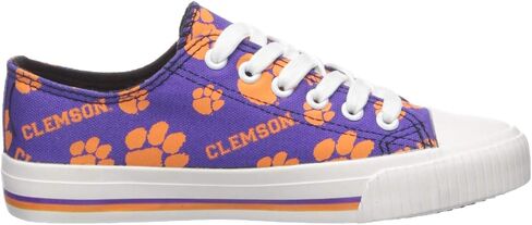 حذاء FOCO Clemson Tigers NCAA للسيدات ذو طباعة متكررة منخفضة الأعلى - 9 in Saudi Arabia