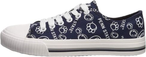 حذاء قماشي نسائي من FOCO Penn State Nittany Lions NCAA بطباعة متكررة منخفضة الأعلى - 8 in Saudi Arabia