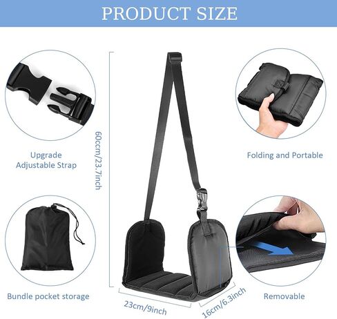 أرجوحة قدم للطائرة ومسند للقدمين أثناء السفر: ملحقات مسند قدم الطائرة وحمالة القدم المحمولة وأساسيات الراحة من إسفنج الذاكرة in Kuwait