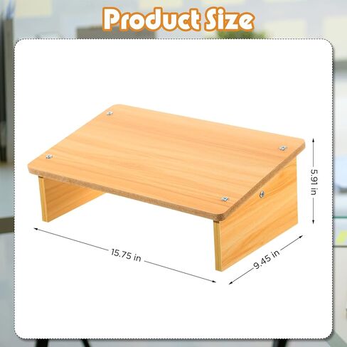 مسند قدم خشبي لتحت المكتب في العمل، مقعد مريح للقدم تحت المكتب، مسند للقدمين في المكتب، مقعد خشبي عالي الجودة، مقعد مكتب محمول للأقدام للأطفال البالغين، مكتب المنزل، غرفة النوم، المطبخ in Kuwait