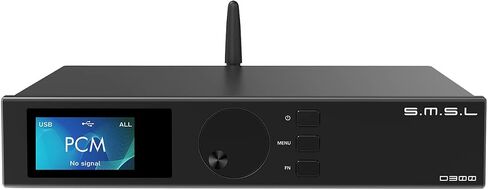 S.M.S.L D300 Hi-res Digital Audio DAC, ROHM BD34301EKV Flagship Chip, Bluetooth/USB/Optical/Coaxial Input, BT 5.1 Apt-X/LDAC HD/Acc/SBC, DSD512 PCM 768kHz/32Bit XMOS XU-208 (with Remote Control) in Saudi Arabia