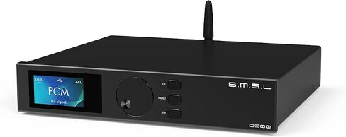 S.M.S.L D300 Hi-res Digital Audio DAC, ROHM BD34301EKV Flagship Chip, Bluetooth/USB/Optical/Coaxial Input, BT 5.1 Apt-X/LDAC HD/Acc/SBC, DSD512 PCM 768kHz/32Bit XMOS XU-208 (with Remote Control) in Saudi Arabia