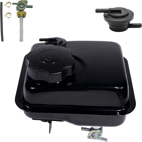 Gas Fuel Tank W/ Side Vent port for Coleman 98cc CK100 CK100-S SK100 Kids Go Kart, Screw on Fuel Tank for Realtree RTK100, Monster / Mega moto MAX MM-K100 ,154F 3.0 hp Engine Parts in Kuwait