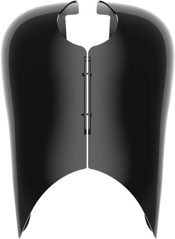 Harley Stretched Gas Tank Cover Motorcycle Tank Covers Gallon Fuel Shrouds Fit for 2009+ Harley Touring - Denim Black with Medium Red Outer Pinstripe in Saudi Arabia