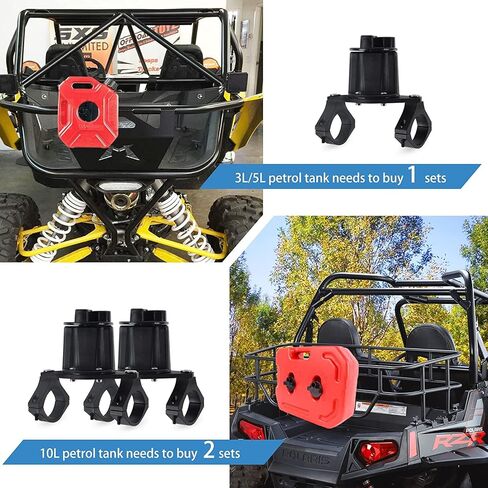 UTV ATV Gas Can Mount, Oil Mounting Holder Gas Tank Cans Holder Compatible Polaris RZR Pioneer Yamaha Can Am Maverick X3 in Saudi Arabia