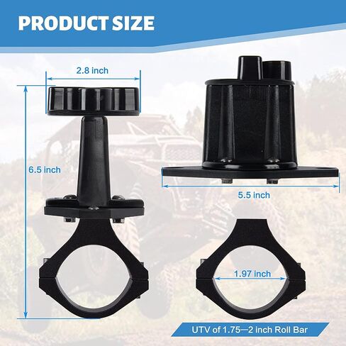 UTV ATV Gas Can Mount, Oil Mounting Holder Gas Tank Cans Holder Compatible Polaris RZR Pioneer Yamaha Can Am Maverick X3 in Saudi Arabia