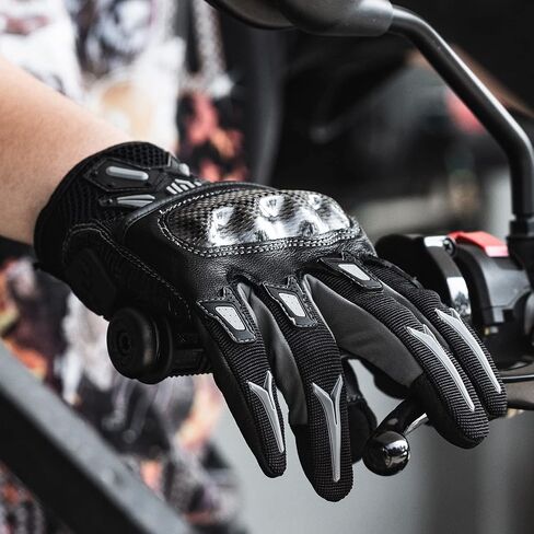 ILM Motorcycle Motocross Cycling Off-Road Dirt Bike Gloves for Men Women Touchscreen Hard Knuckle ATV MTB Guantes (Green, XXL) in Saudi Arabia