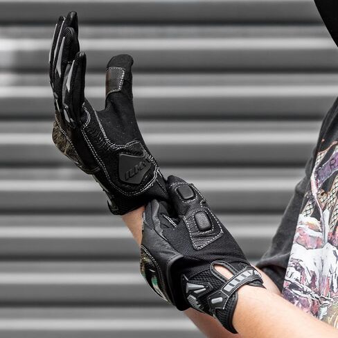 ILM Motorcycle Motocross Cycling Off-Road Dirt Bike Gloves for Men Women Touchscreen Hard Knuckle ATV MTB Guantes (Green, XXL) in Saudi Arabia