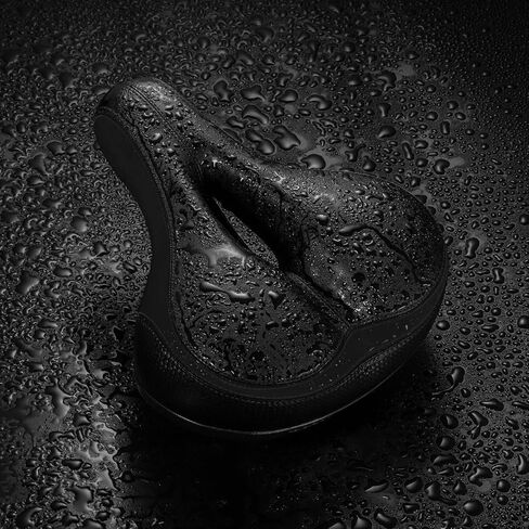 Oversized Bike Seat for Peloton Bike & Bike+, Wide Bicycle Seat with Safe Red Reflective for Mountain, Electric, City, Exercise Bikes - Comfortable Bike Seat Cushion for Men & Women in Kuwait