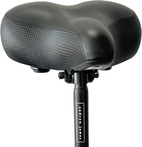 مقعد دراجة أندرو جيمس ومجموعة استبدال عمود أسود (27.2 × 350 مم) لدراجات RAD Power Ebikes سرج دراجة مريح واسع الحجم مع تعليق ممتص للصدمات لدراجات التمرين والدراجات الخارجية in Kuwait