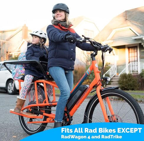 مقعد دراجة أندرو جيمس ومجموعة استبدال عمود أسود (27.2 × 350 مم) لدراجات RAD Power Ebikes سرج دراجة مريح واسع الحجم مع تعليق ممتص للصدمات لدراجات التمرين والدراجات الخارجية in Kuwait