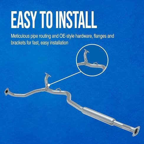 Walker Exhaust 56193 Exhaust Resonator and Pipe Assembly 2.25" Inlet (Inside) 2" Outlet (Outside) in Saudi Arabia