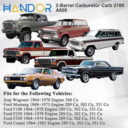Carburetor Carb with Two 2 Barrel 2100 2150 Compatible with Ford 289 302 351 Cu Jeep Engine, with Electric Choke 2100, A800 in Saudi Arabia