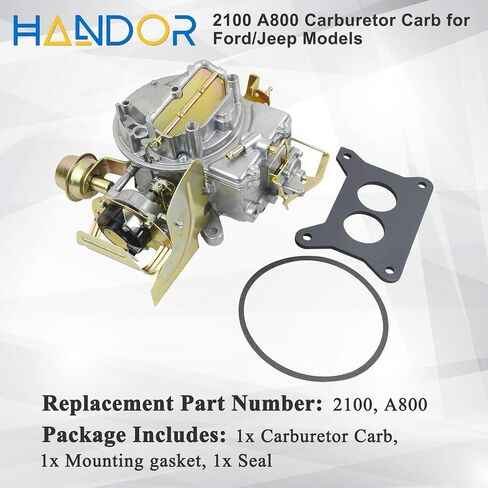 Carburetor Carb with Two 2 Barrel 2100 2150 Compatible with Ford 289 302 351 Cu Jeep Engine, with Electric Choke 2100, A800 in Saudi Arabia