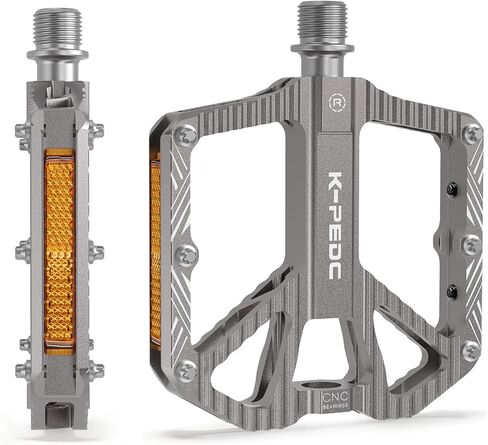 دواسات دراجة الطريق/الجبل، دواسات دراجة من سبائك الألومنيوم مقاس 9/16 بوصة، دواسات MTB خفيفة الوزن غير قابلة للانزلاق، محامل محكمة الغلق، دواسات منصة الدراجة BMX MTB in Kuwait