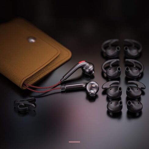 سماعات رأس سلكية USB C للجري الرياضي، سماعات أذن نصف داخل الأذن مزودة بميكروفون، ملاءمة آمنة، سلك مضفر مقاوم للتشابك، صوت نقي، سماعات أذن من النوع C مع ميكروفون للتمرينات وصالة الألعاب الرياضية والركض - أحمر in Kuwait
